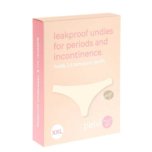 Pelvi Pelvi Leakproof Underwear Bikini Beige XXL  SELL THROUGH