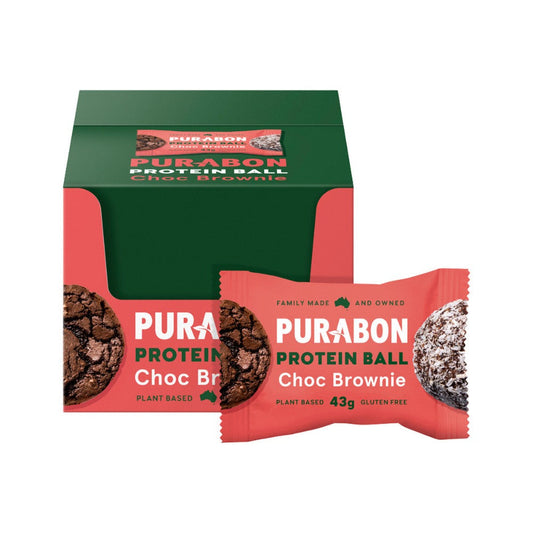 Purabon Purabon Protein Balls Choc Brownie 43g x 12 Display