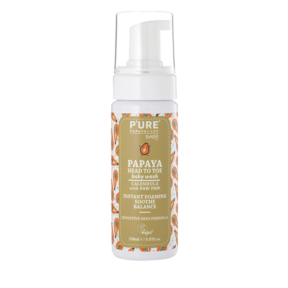 Pure Papayacare PURE Papayacare Baby Papaya Head To Toe Baby Wash (Calendula with Paw Paw) 150ml