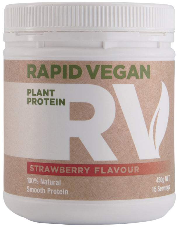 Rapid Supplements RAPID VEGAN PLANT PROTEIN STRAWBERRY 450G