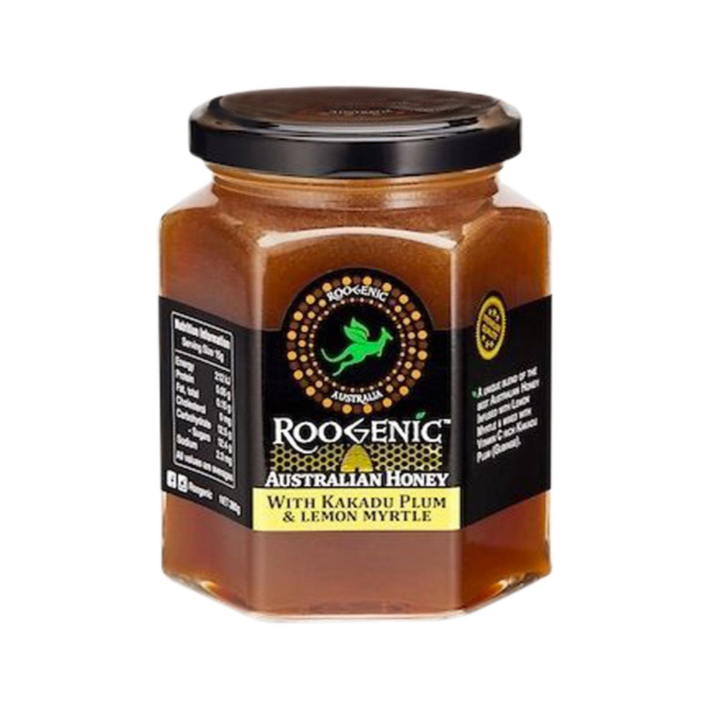 Roogenic ROOGENIC AUSTRALIAN RAW HONEY INFUSED WITH LEMON MYRTLE 380G