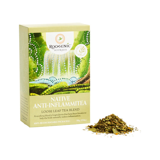 ROOGENIC AUSTRALIAN INFLAMMATION TEA LOOSE LEAF 55G (WAS NATIVE ANTI-INFLAMMITEA)