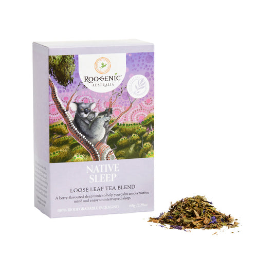 ROOGENIC AUSTRALIAN SLEEP TEA BERRY LOOSE LEAF 65G (WAS NATIVE SLEEP)