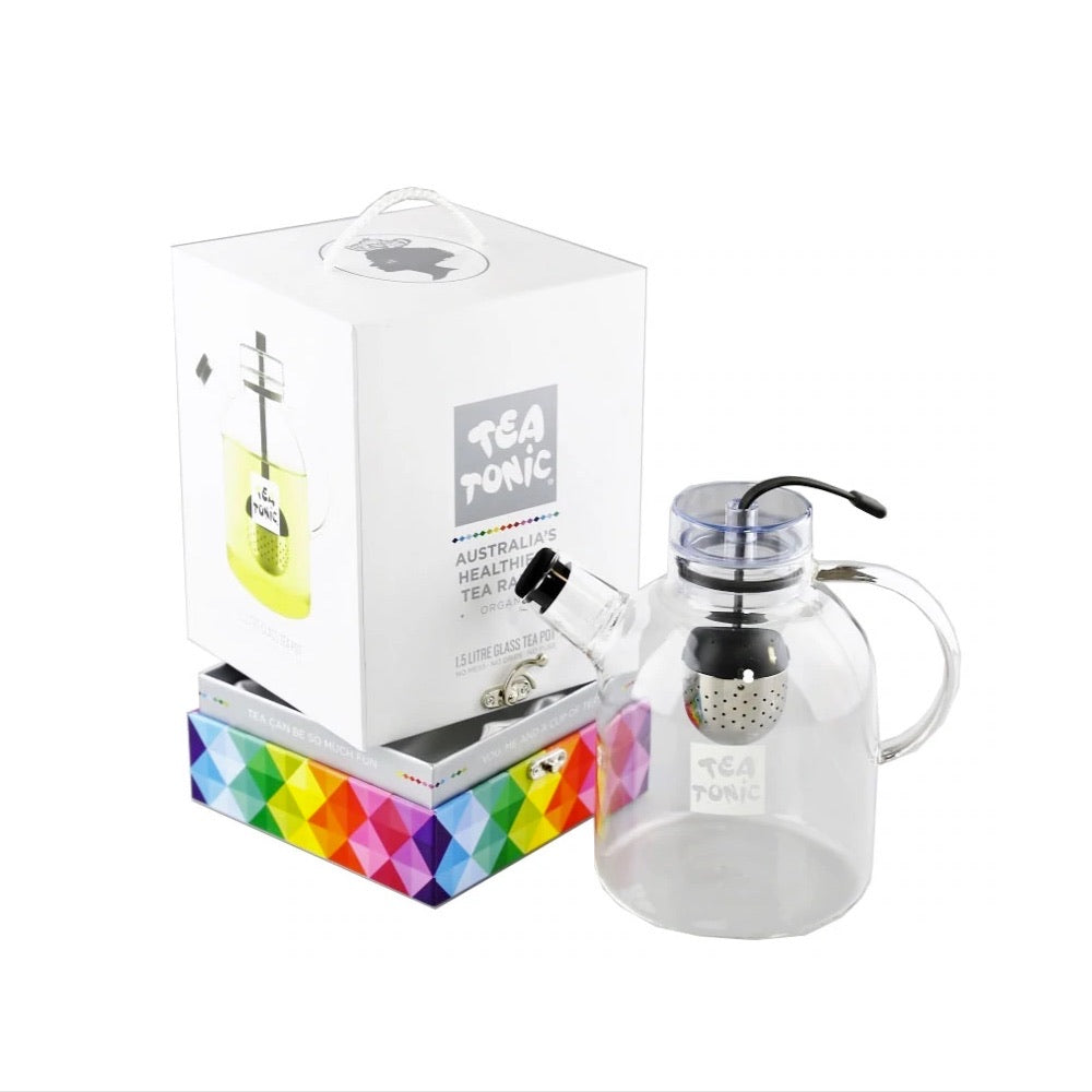 Tea Tonic Tea Tonic Glass Tea Pot Large (6 Cups) 1.5L