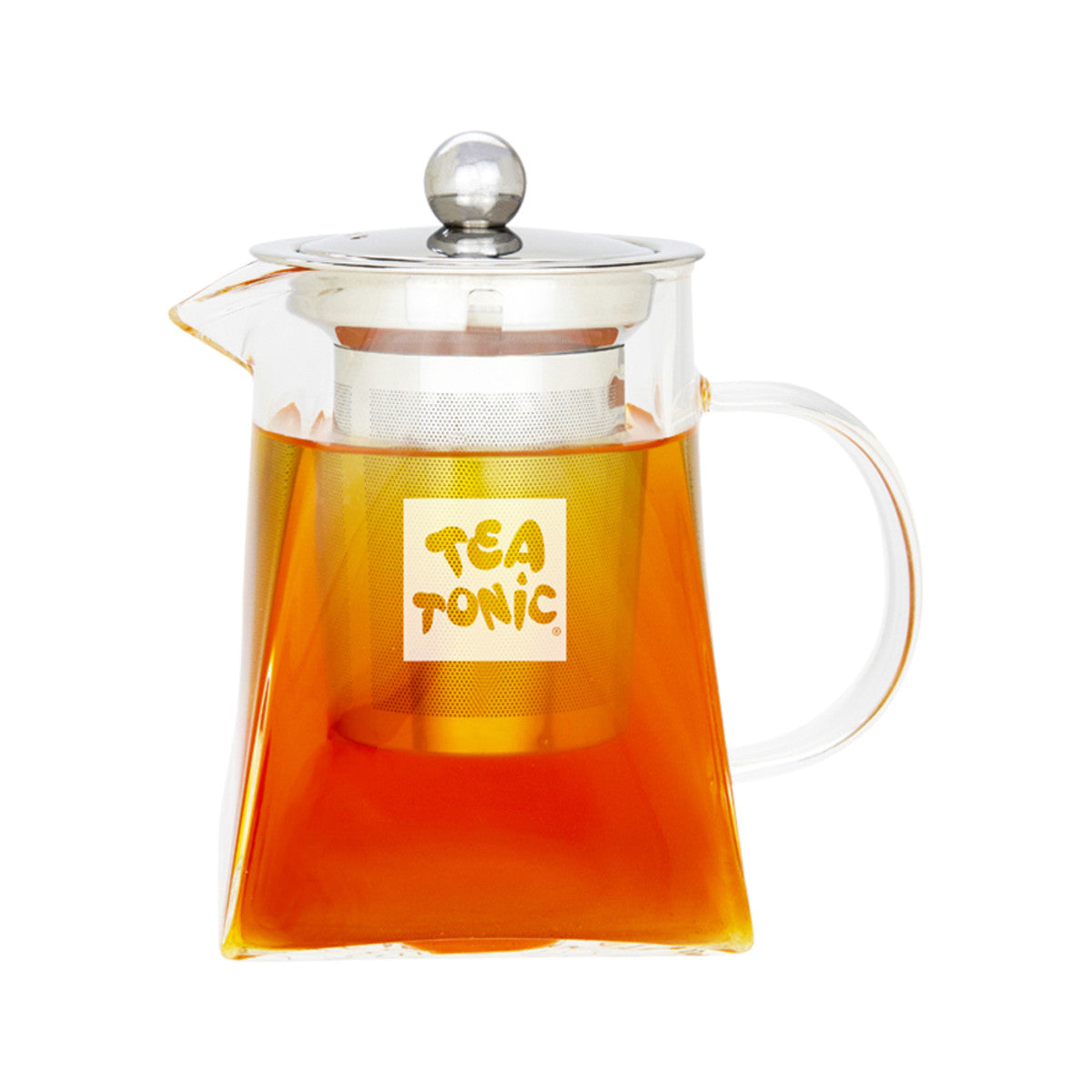 Tea Tonic Tea Tonic Glass Tea Pot Square (2 Cup Volume) 400ml