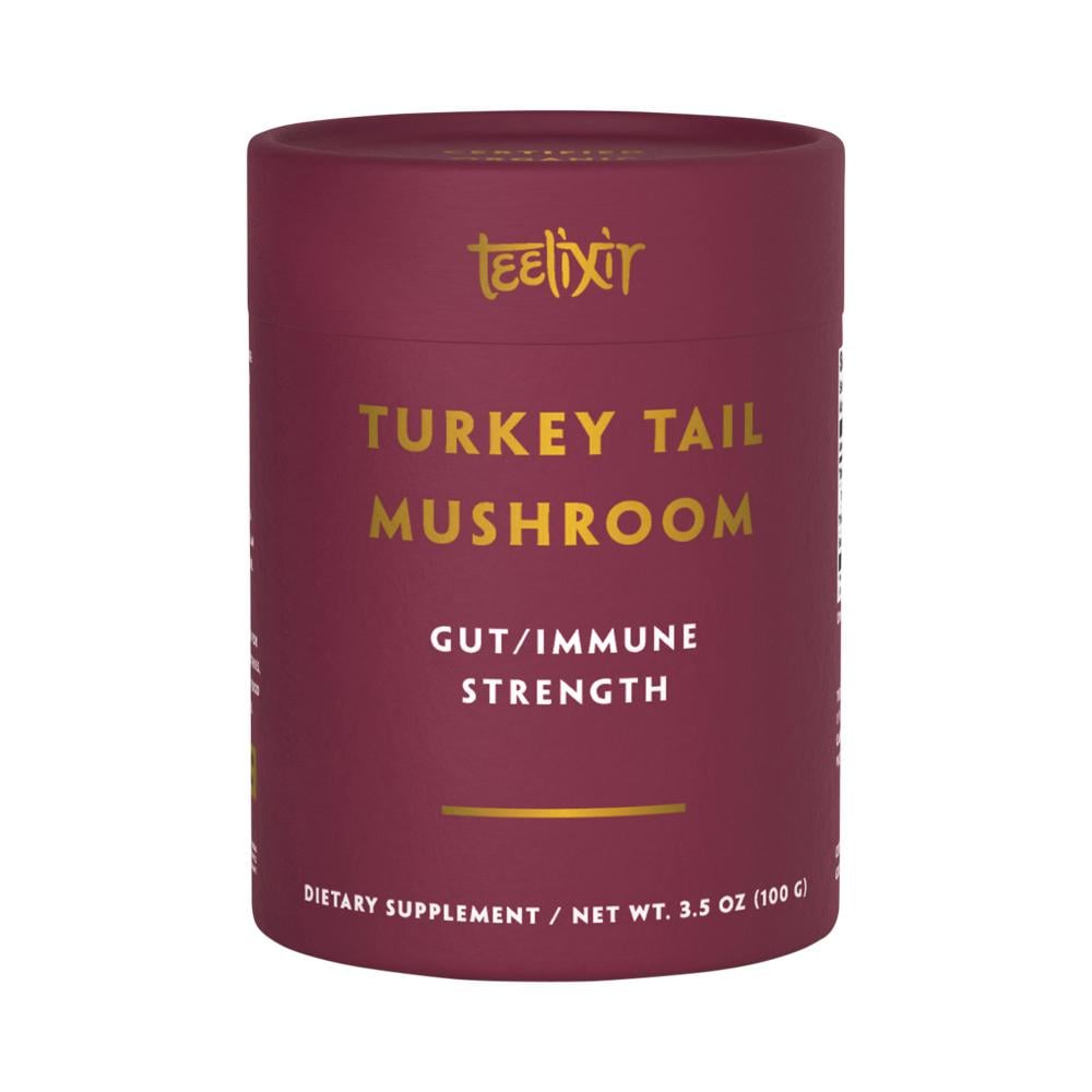 TEELIXIR ORGANIC TURKEY TAIL MUSHROOM (GUT/IMMUNE STRENGTH) 100G