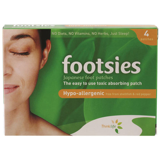 Thinklife Footsies By Thinklife (Japanese Foot Patches) Hypo-Allergenic Patches x 4 Pack