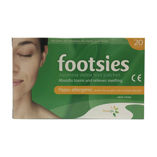 Thinklife Footsies By Thinklife (Japanese Foot Patches) Hypo-Allergenic Patches x 20 Pack