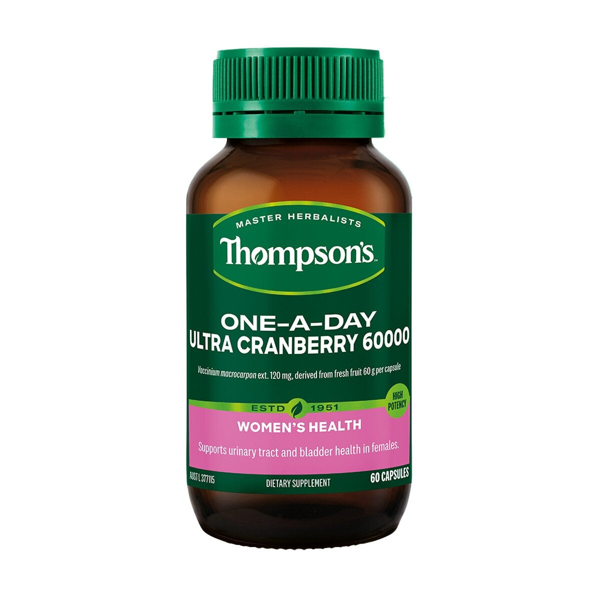 Thompson's One-A-Day Ultra Cranberry 60000