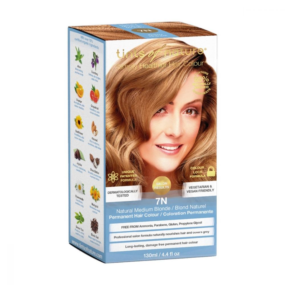 Tinits of nature Tints of Nature Permanent Hair Colour 7N (Natural Medium Blonde)