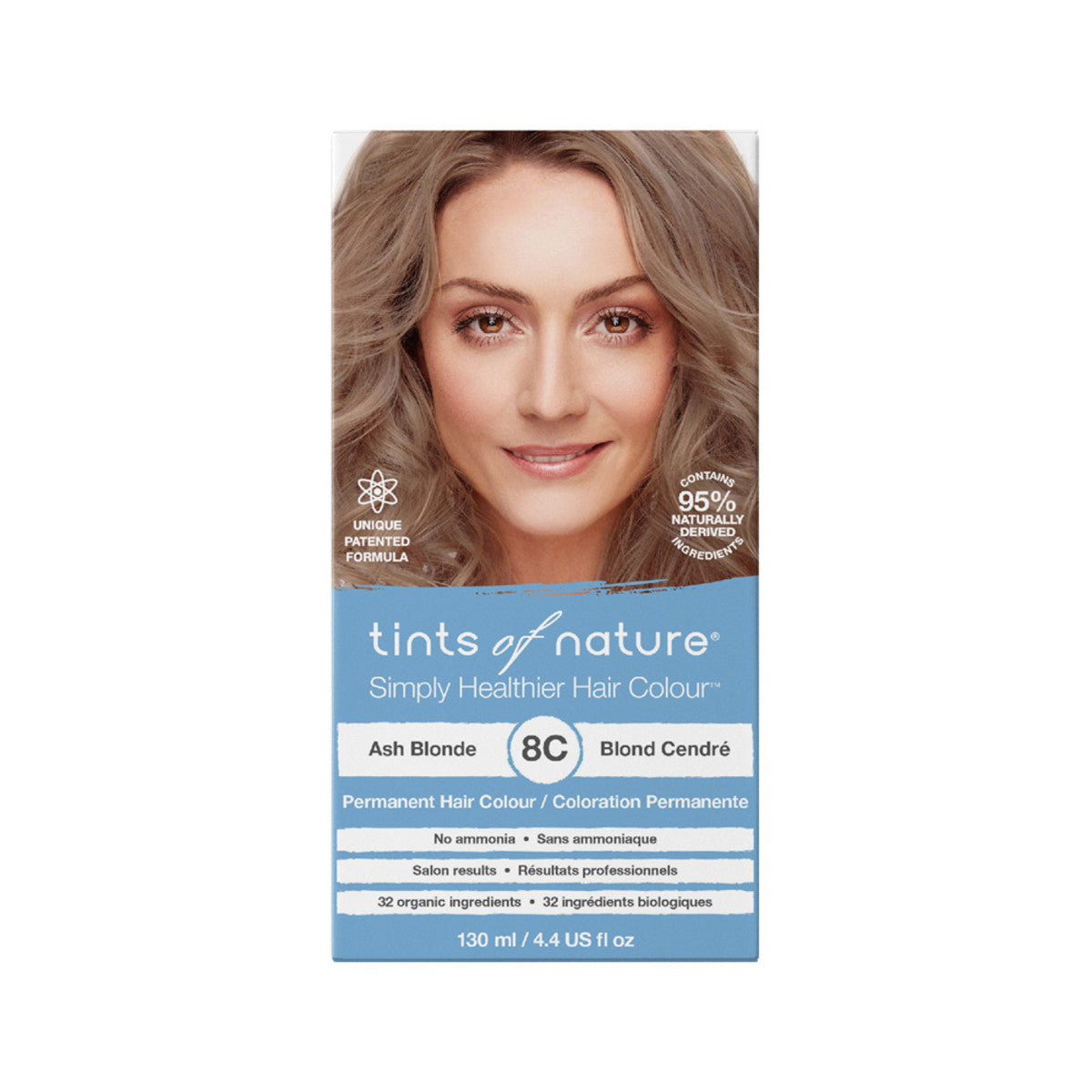 Tinits of nature Tints of Nature Permanent Hair Colour 8C (Ash Blonde)