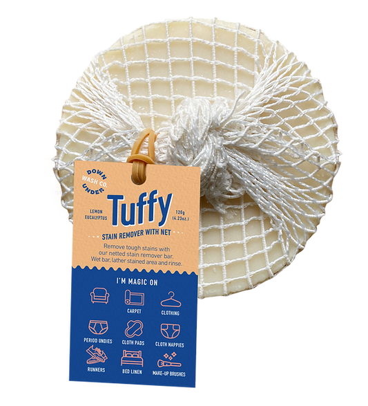 Downunder Wash Co Downunder Wash Co. Tuffy Stain Remover with Net Lemon Eucalyptus 120g