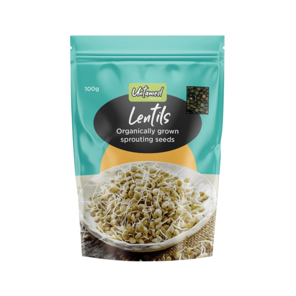 Untamed Health Untamed Health Earth-Friendly Sprouting Seeds Lentils 100g