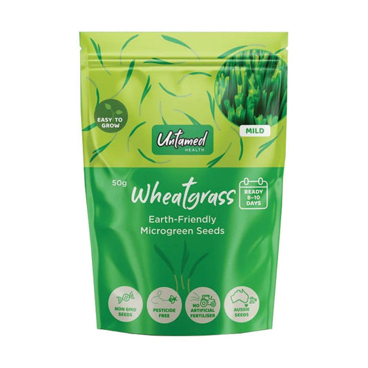 UNTAMED HEALTH MICROGREEN SEEDS WHEATGRASS 50G
