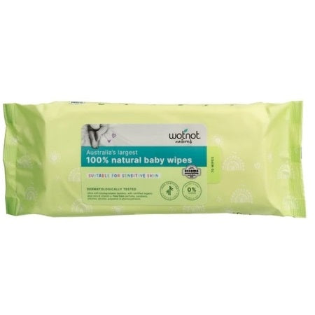 Wotnot Naturals Wotnot Naturals 100% Natural Baby Wipes x 5 Pack