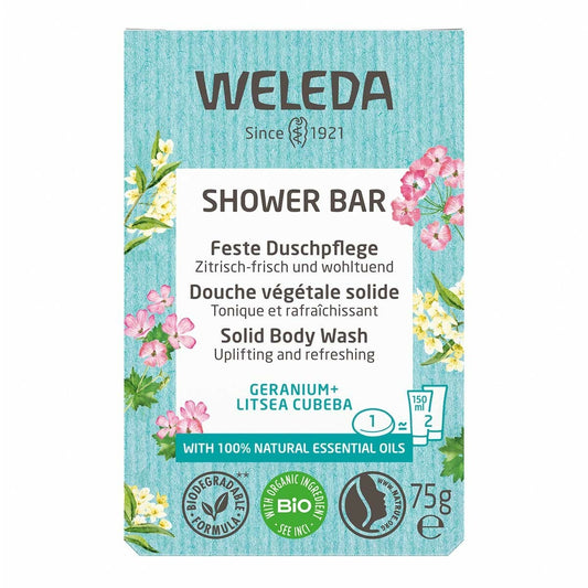 Weleda Shower Bar Geranium + Litsea Cubeba