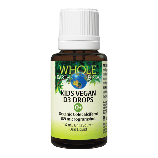 Whole Earth & Sea Kids Vegan D3 Drops 14 mL Unflavoured