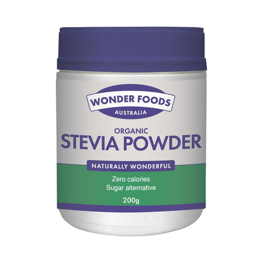 WONDER FOODS ORGANIC STEVIA POWDER 200G  OBSOLETE MANUFACTURER