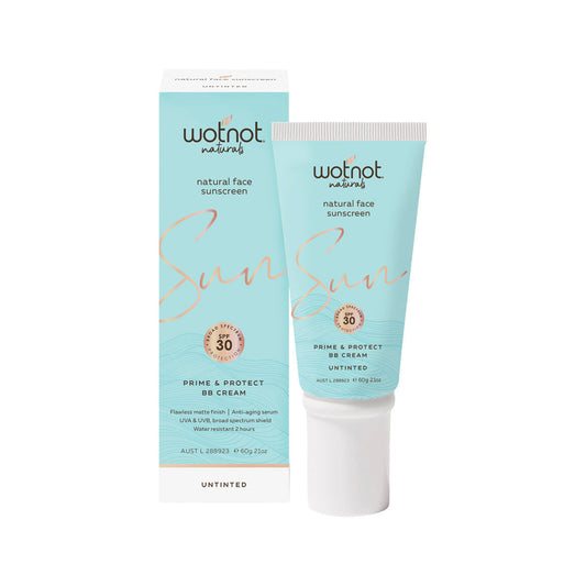 Wotnot Naturals Wotnot Naturals Natural Face Sunscreen SPF 30 Prime & Protect BB Cream Untinted 60g
