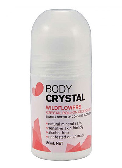 Body Crystal Body Crystal Crystal Deodorant Roll-On Wildflowers 80ml