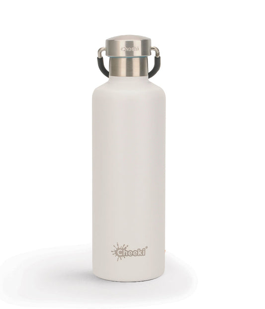 Cheeki CHEEKI INSULATED BOTTLE CLASSIC WHITE 600ML