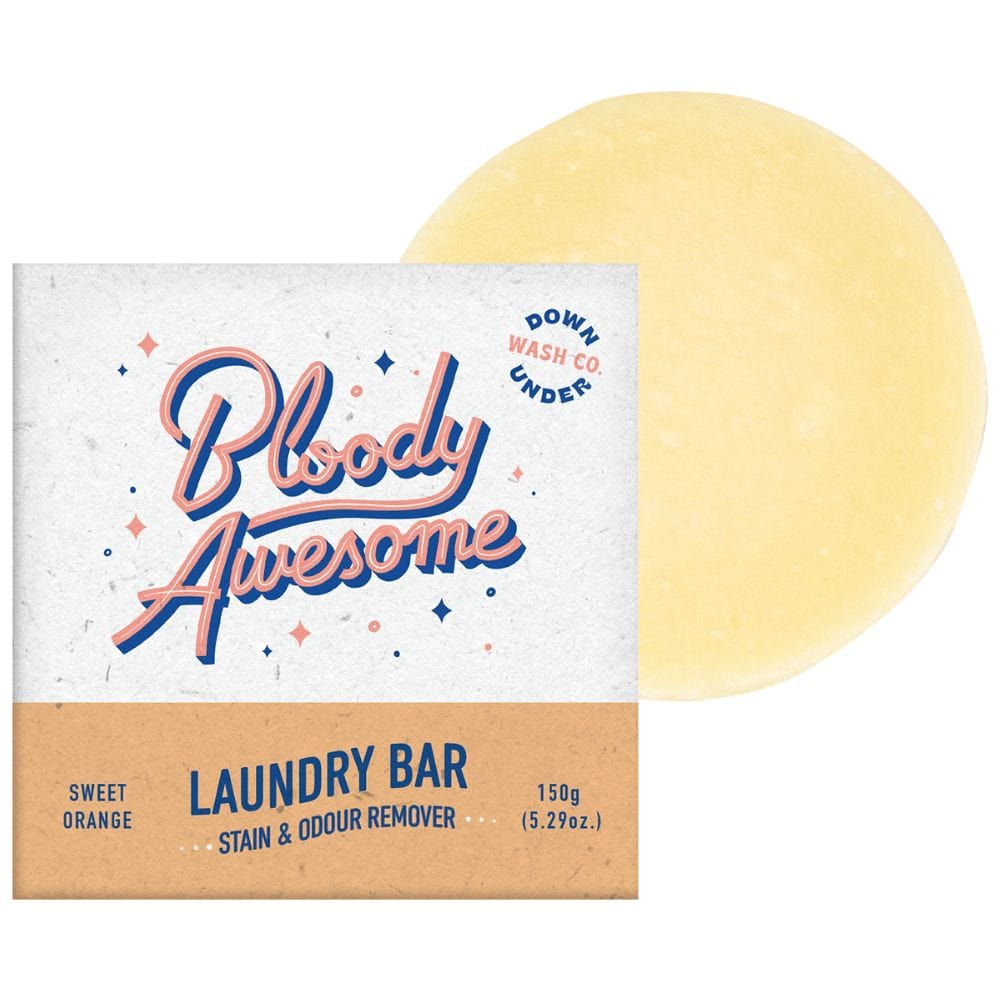 Downunder Wash Co Downunder Wash Co. (Bloody Awesome) Laundry Bar Stain & Odour Remover Sweet Orange 150g
