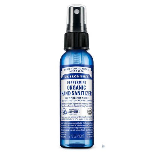 Dr Bronners Dr. Bronners Organic Hand Sanitizer Peppermint 59ml