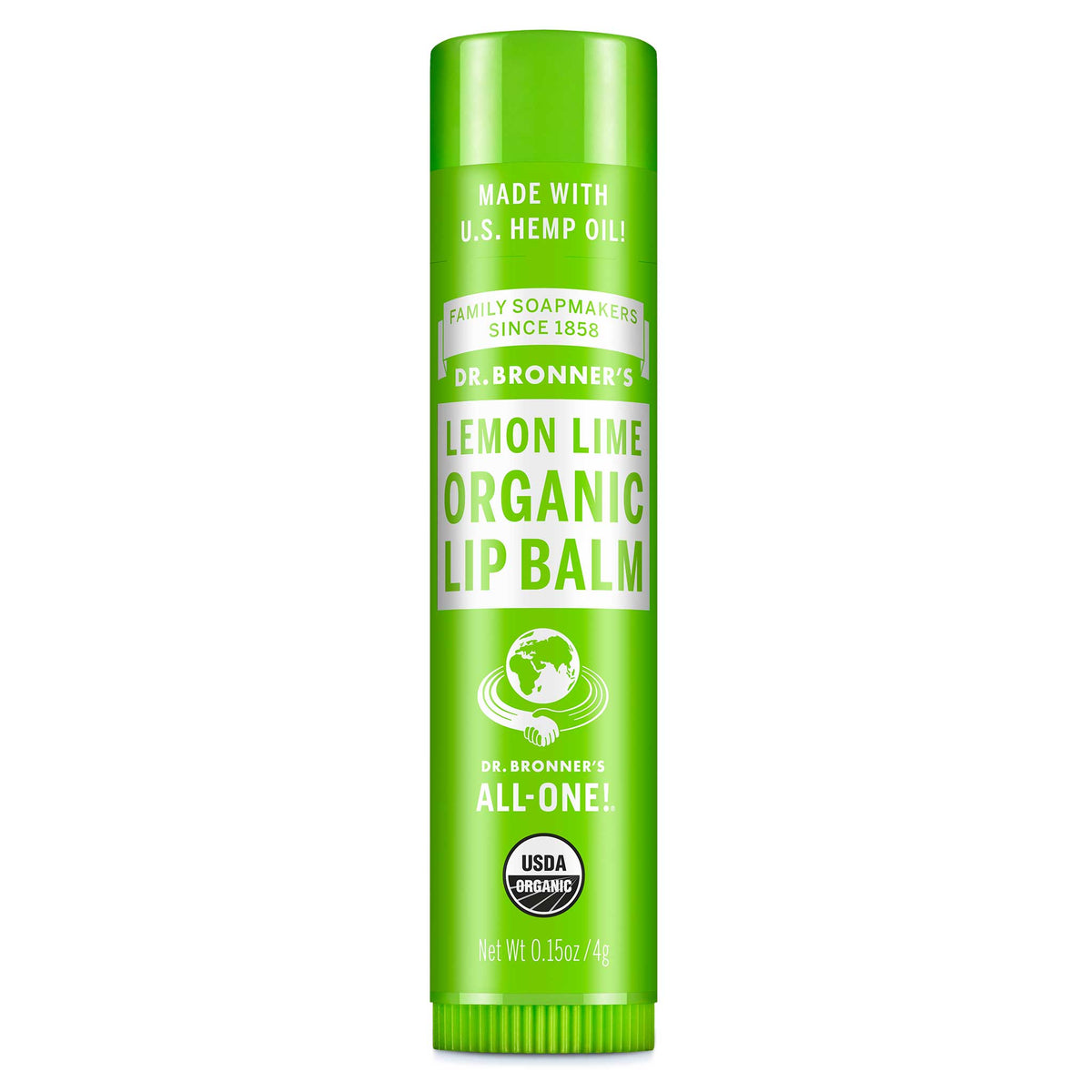 Dr Bronners Dr. Bronners Organic Lip Balm Lemon Lime 4g