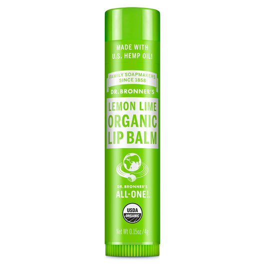 Dr Bronners Dr. Bronners Organic Lip Balm Lemon Lime 4g