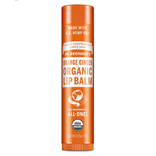 Dr Bronners Dr. Bronners Organic Lip Balm Orange Ginger 4g