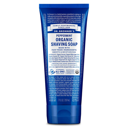 Dr Bronners Dr. Bronners Organic Shaving Soap Peppermint 207ml