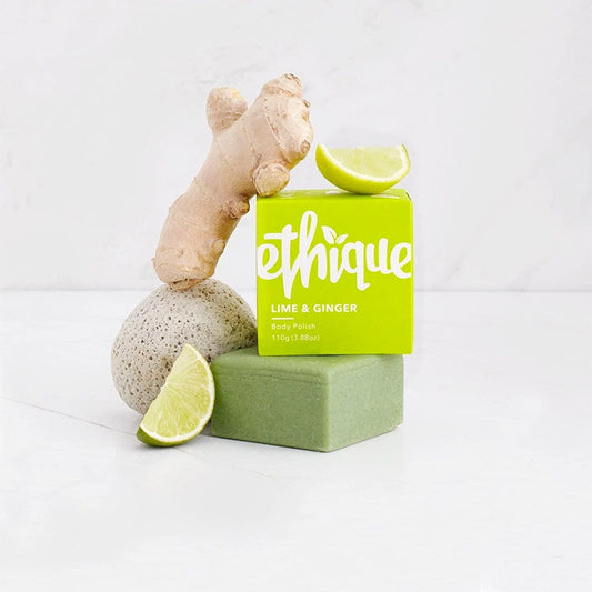Ethique Ethique Body Scrub Bar Exfoliating Solid Lime & Ginger (For All Skin Types) 110g SELL THROUGH