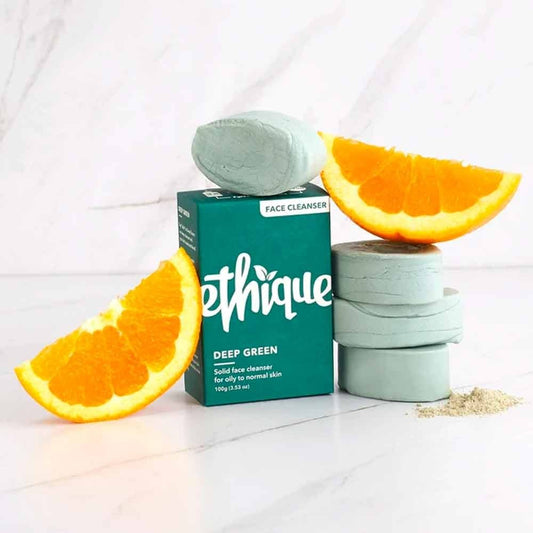 Ethique Ethique Bar Face Cleanser Deep Clean Solid Deep Green (For Oily To Balanced) 110g