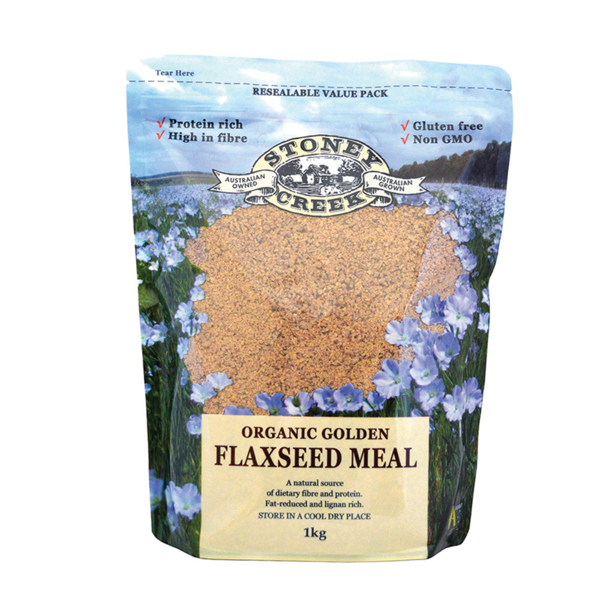 Stoney Creek Stoney Creek Organic Flaxseed Meal Golden 1kg