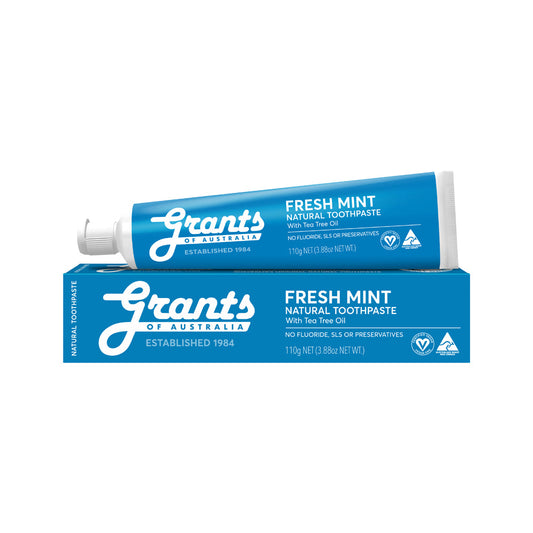 Grants Grants Of Australia Natural Toothpaste Fresh Mint with Tea Tree Oil 110g