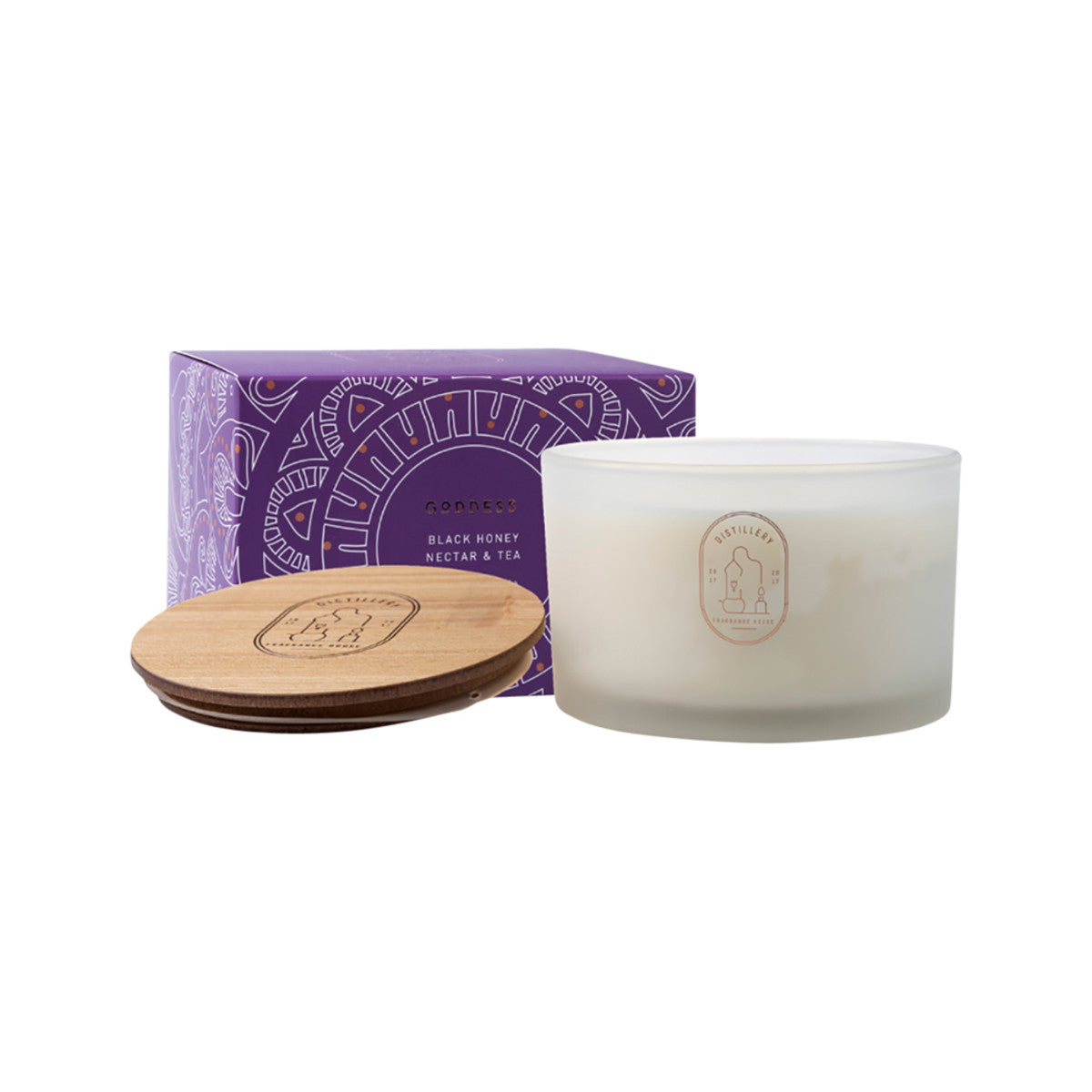 Distillery Distillery Fragrance House Soy Candle Goddess (Black Honey Nectar & Tea) 450g