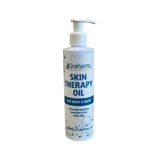 Grahams GRAHAMS NATURAL SKIN THERAPY OIL FOR BODY & BATH 220ML