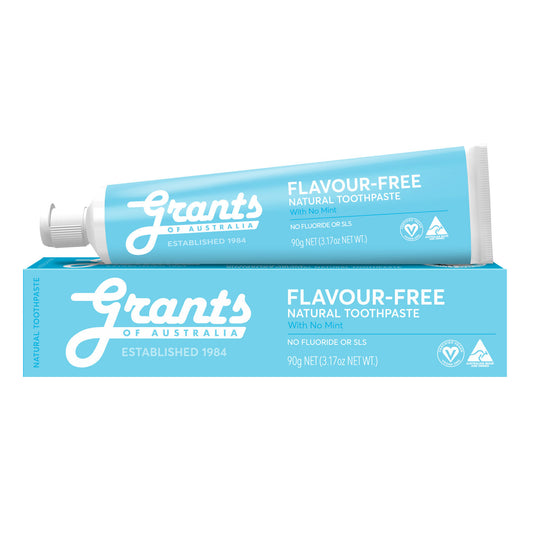 Grants Grants Of Australia Natural Toothpaste Flavour-Free with No Mint 90g