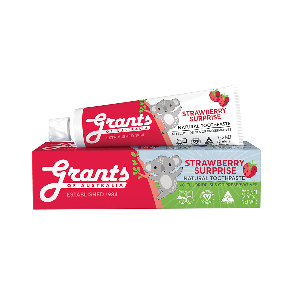Grants Grants Of Australia Natural Toothpaste Kids Strawberry Surprise 75g