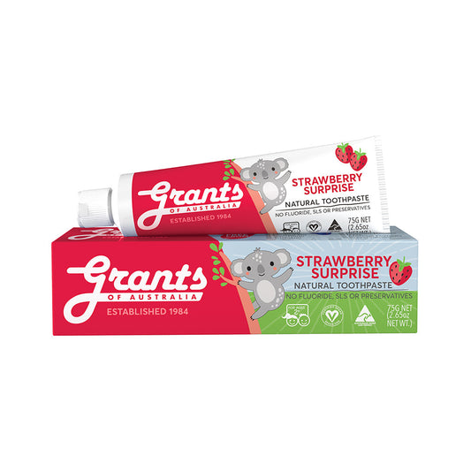 Grants Grants Of Australia Natural Toothpaste Kids Strawberry Surprise 75g