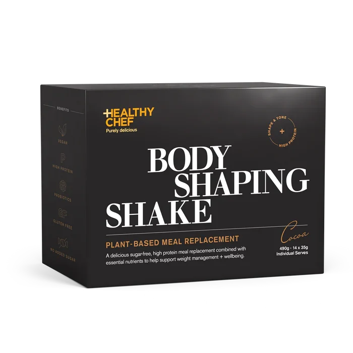 The Healthy Chef The Healthy Chef Body Shaping Shake (Plant-Based Meal Replacement) Cocoa Sachets 35g x 14 Pack