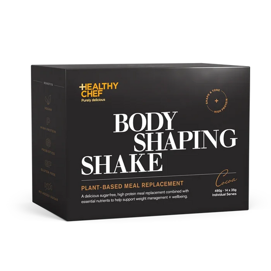 The Healthy Chef The Healthy Chef Body Shaping Shake (Plant-Based Meal Replacement) Cocoa Sachets 35g x 14 Pack