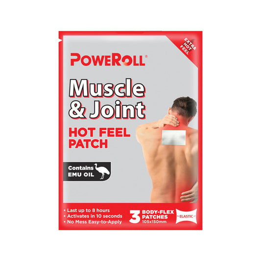 Poweroll PoweRoll Muscle & Joint Hot Feel Patch x 3 Pack