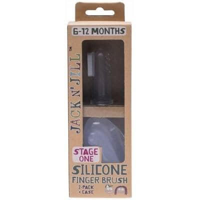 Jack N Jill Jack N Jill Silicone Finger Brush Stage One (6-12 Months) x 2 Pack