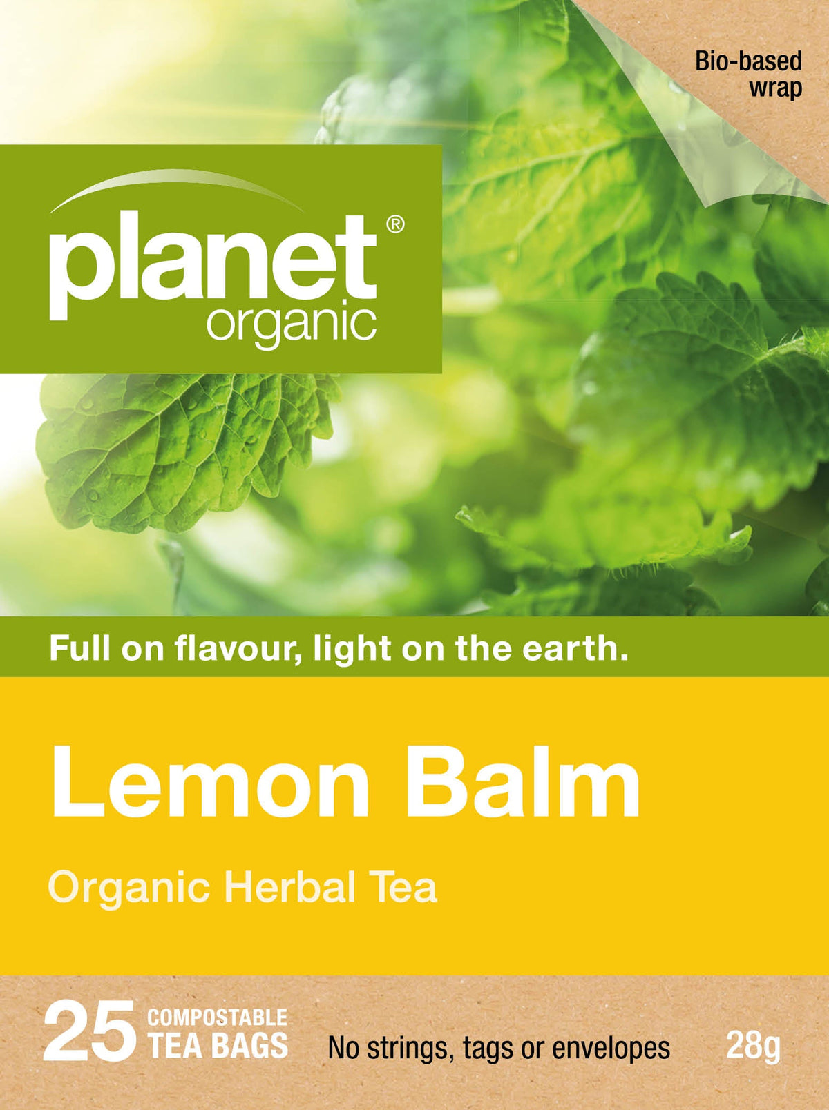 Planet Organic Planet Organic Organic Herbal Tea Lemon Balm x 25 Tea Bags