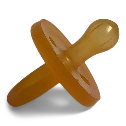 Natural Rubber Soother Natural Rubber Soother Round Dummy Small (0-3 Months) Single in Reusable Storer