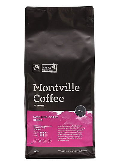 Montville Coffee Montville Coffee Organic Sunshine Coast Blend Beans 1kg