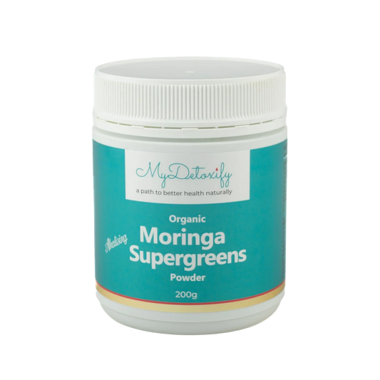 My detoxify MYDETOXIFY ORGANIC MORINGA ALKALISING SUPERGREENS POWDER 200G