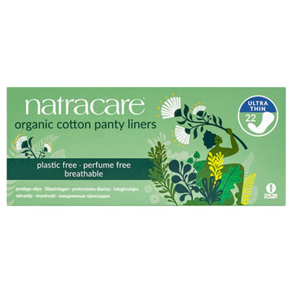 Natra Care Natracare Panty Liners Ultra Thin with Organic Cotton Cover x 22 Pack