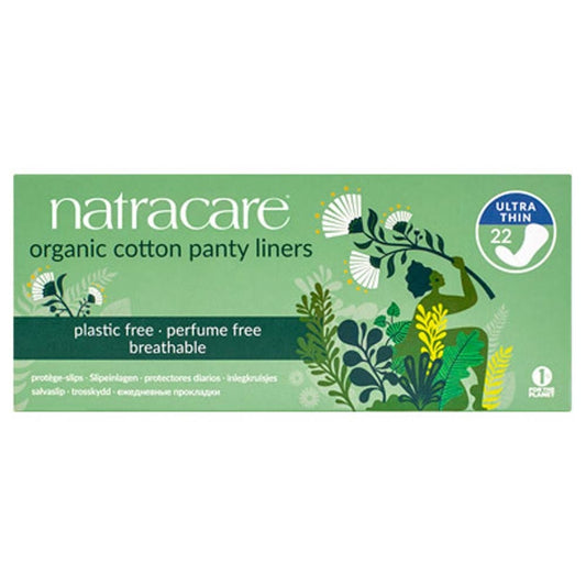 Natra Care Natracare Panty Liners Ultra Thin with Organic Cotton Cover x 22 Pack